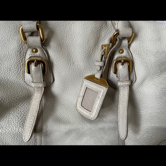 Prada Cervo Bianco Soft Deerskin Should Bag - Picture 5 of 8